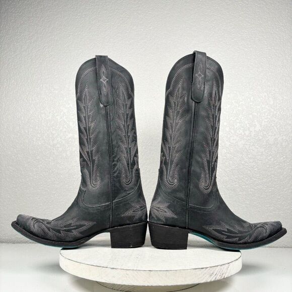 Lane Women's Gray Heeled Boots - Picture 7 of 9